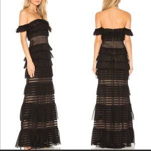 BCBG Elora Off The Shoulder Gown. New with Tags.